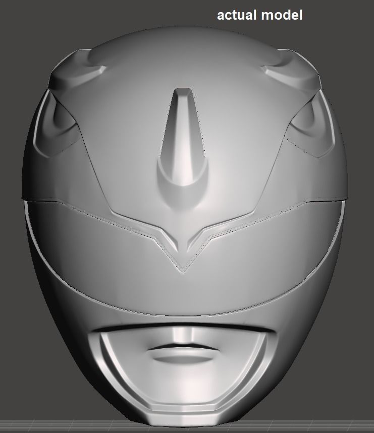 Power Rangers Blue Ranger helmet MMPR 3D print model_6