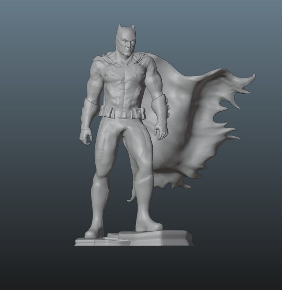 Batman Dawn of justice and Justice league Ben Afflek 3D print model_1
