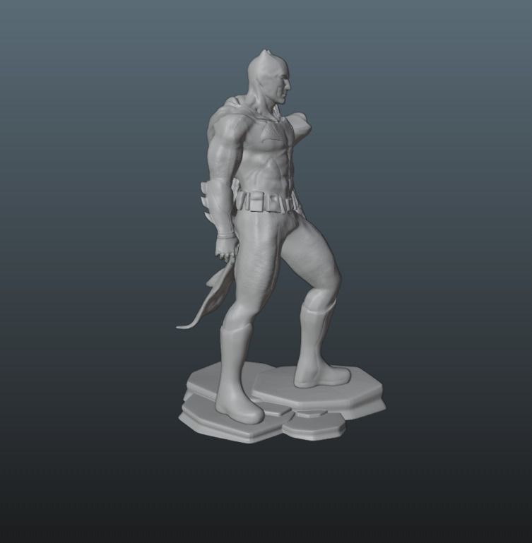 Batman Dawn of justice and Justice league Ben Afflek 3D print model_2