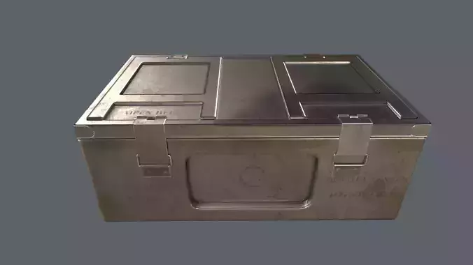 WWII Ammo Box 2 Low-poly 3D model