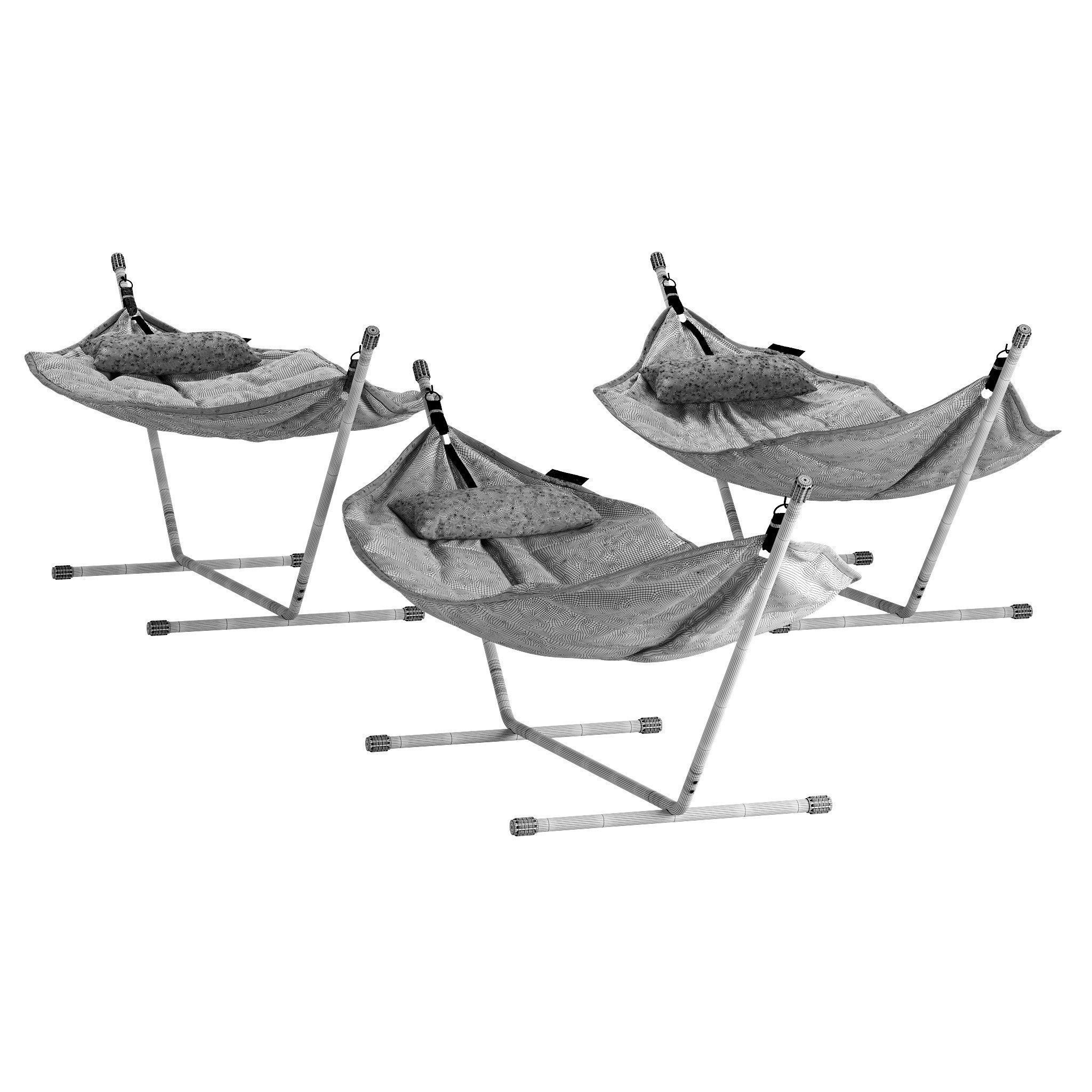Headdemock Hammock Triple Set 3D model_9