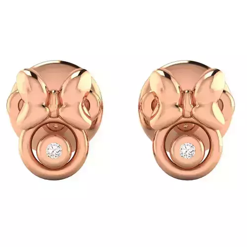 Women Stud Earrings STL JCD OBJ FBX Renders Details