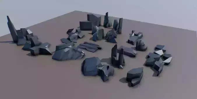 futuristic architecture set - str