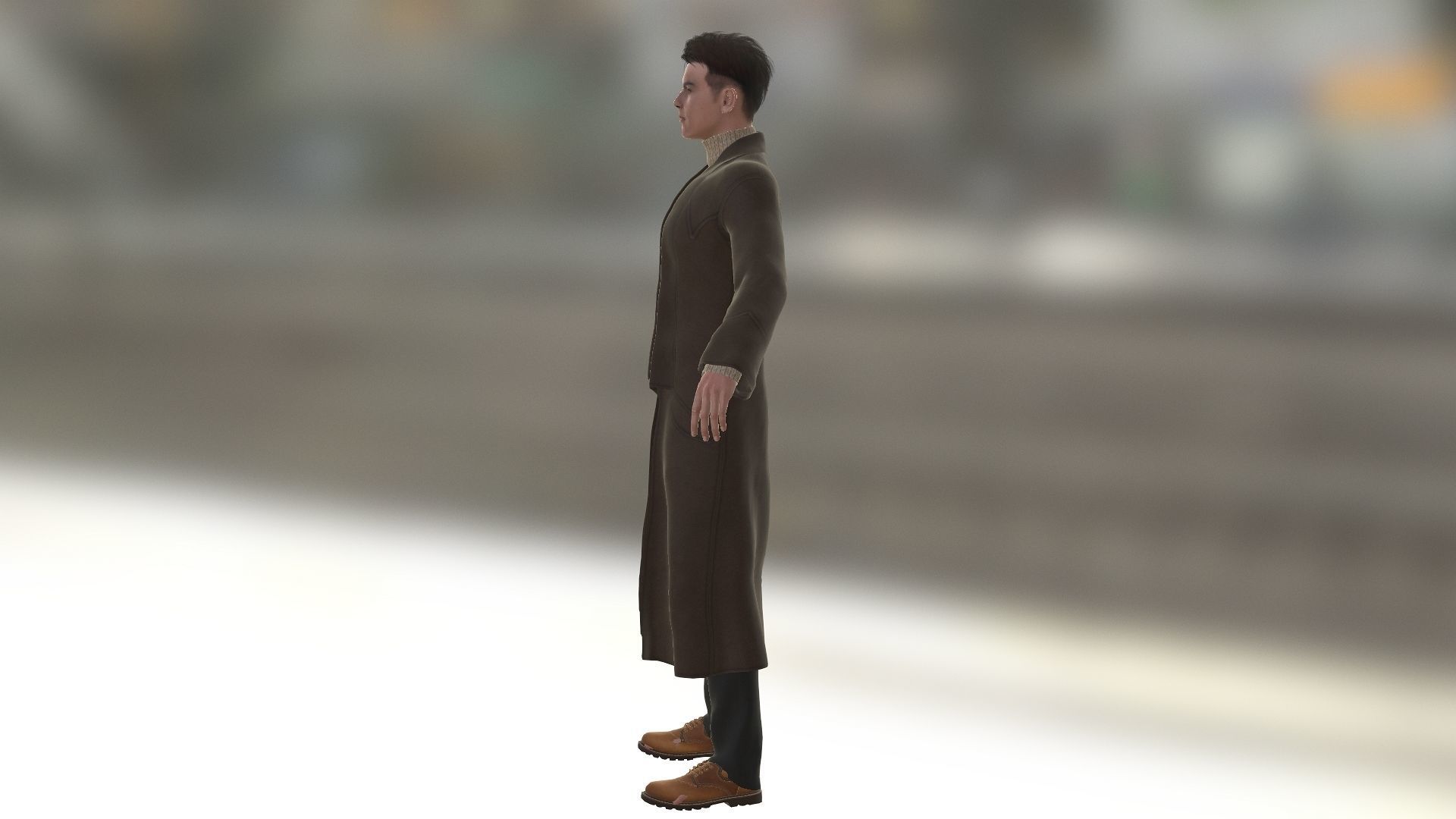 John Belford Low-poly 3D model_5