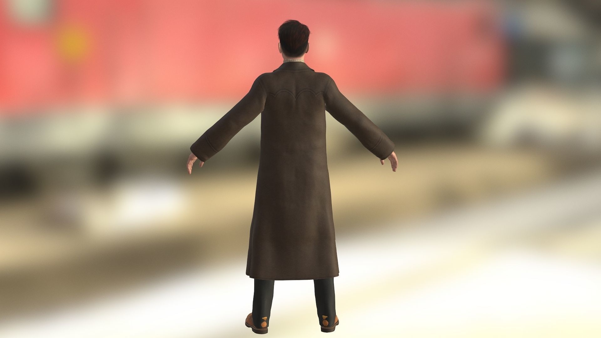 John Belford Low-poly 3D model_4