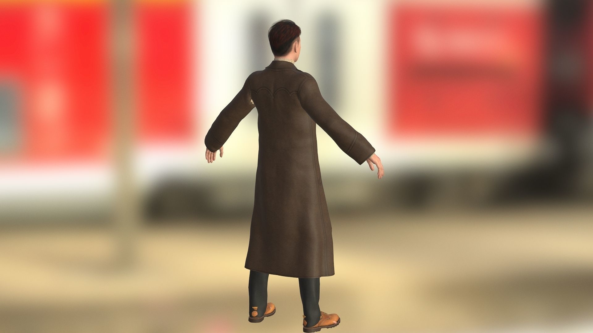 John Belford Low-poly 3D model_3