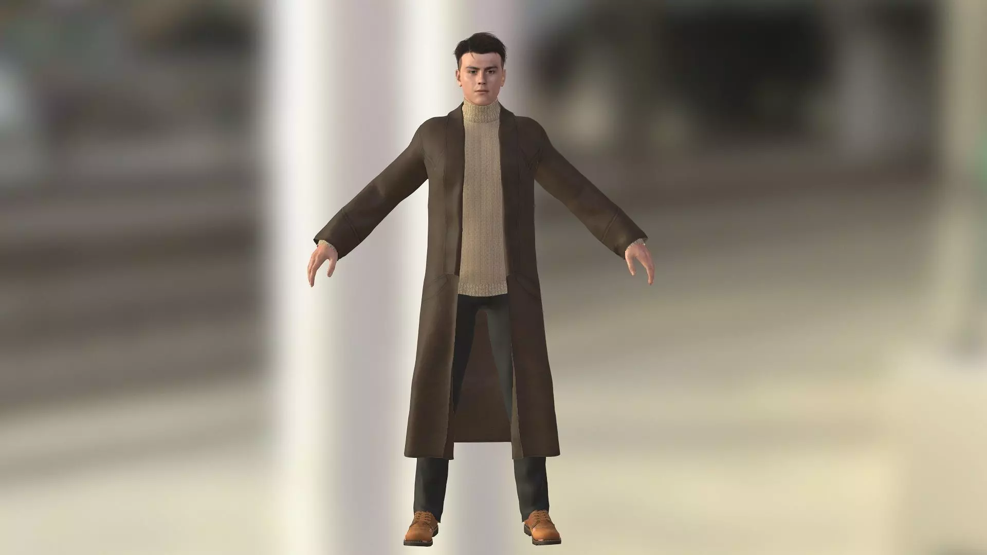 John Belford Low-poly 3D model_0