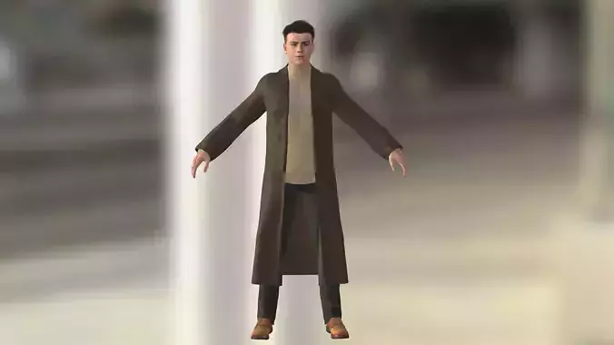 John Belford Low-poly 3D model