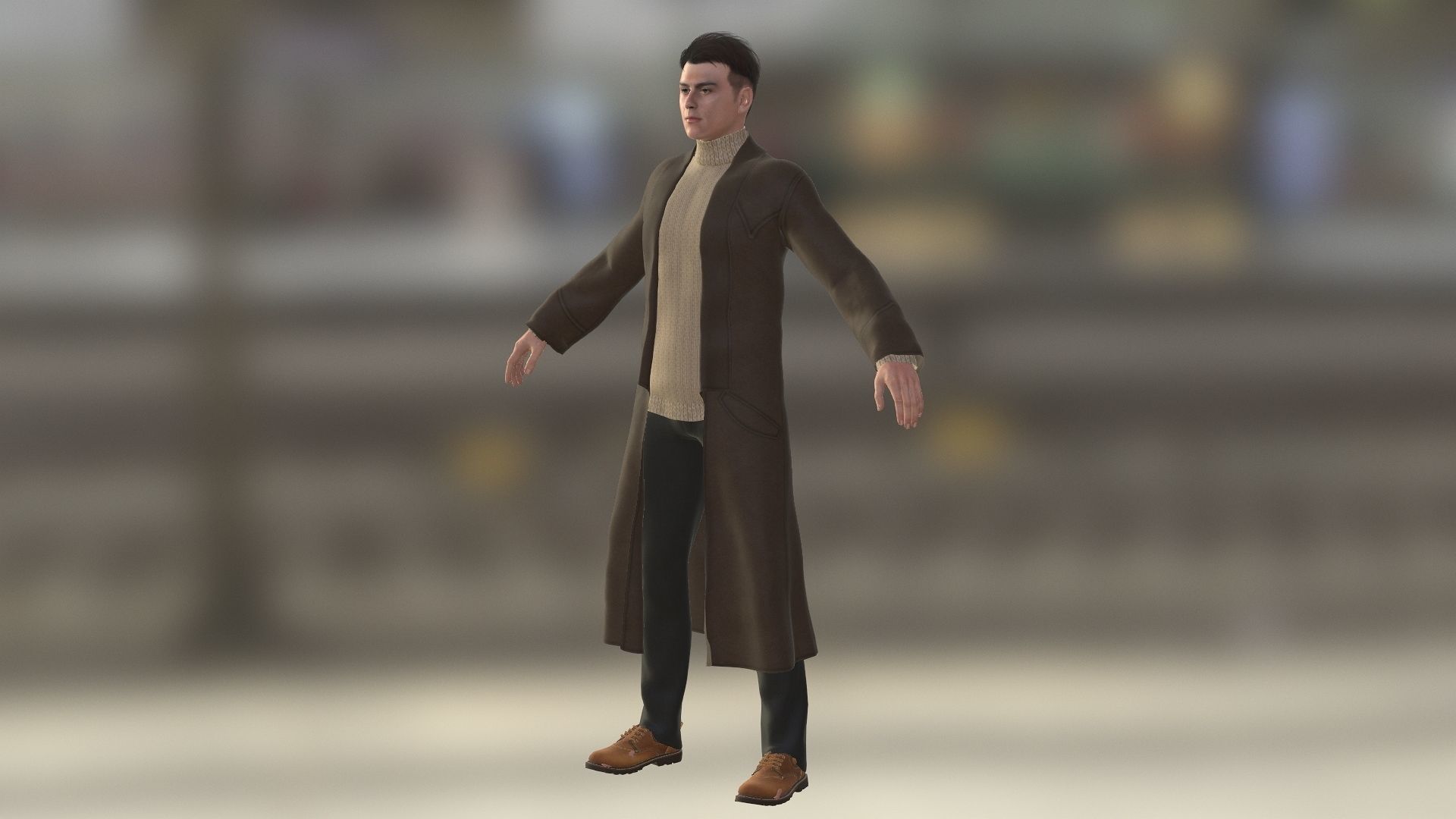 John Belford Low-poly 3D model_6