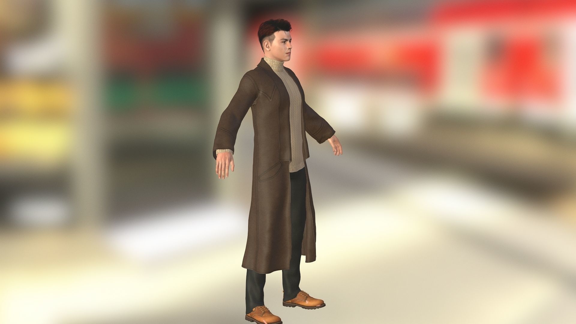 John Belford Low-poly 3D model_1