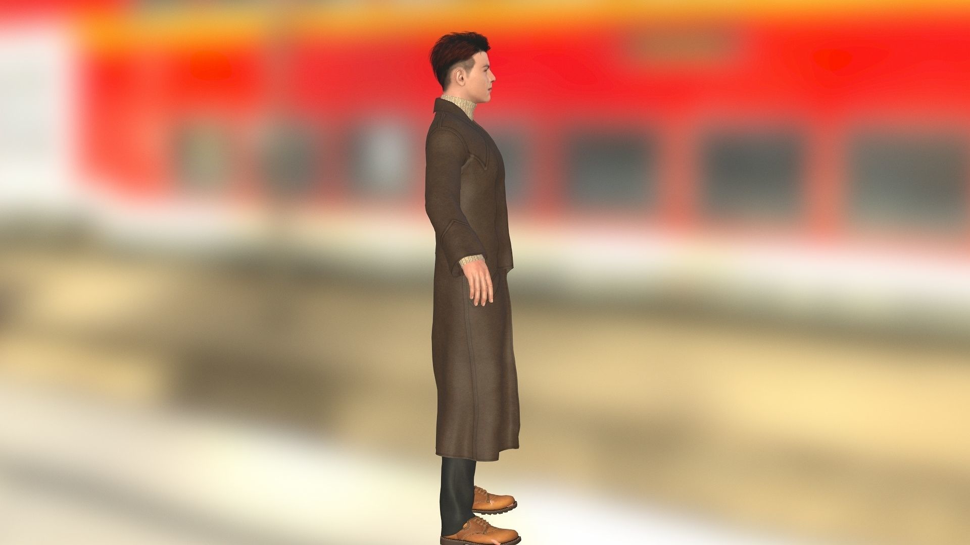 John Belford Low-poly 3D model_2