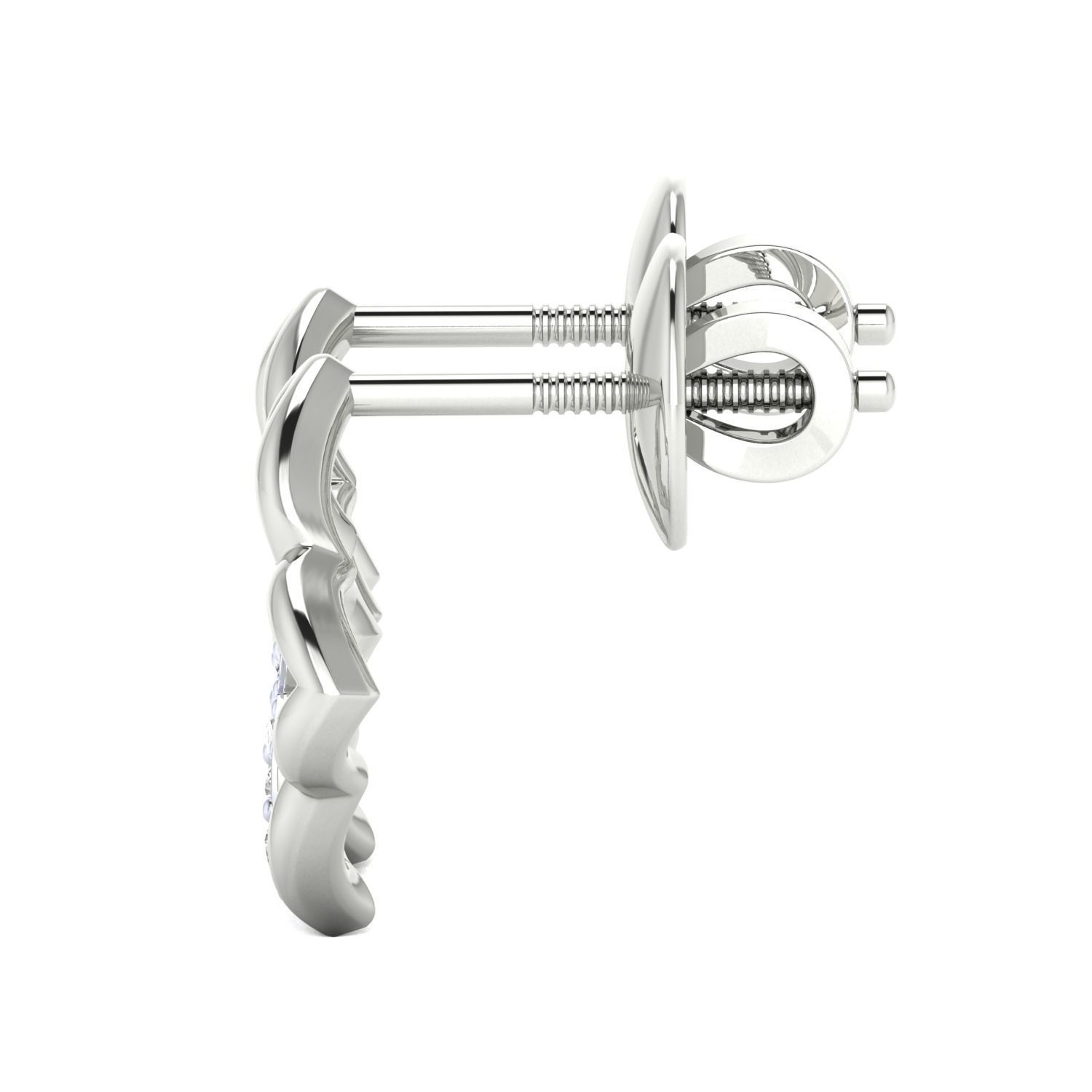 Women Earrings STL JCD OBJ FBX Renders Details 3D print model_8