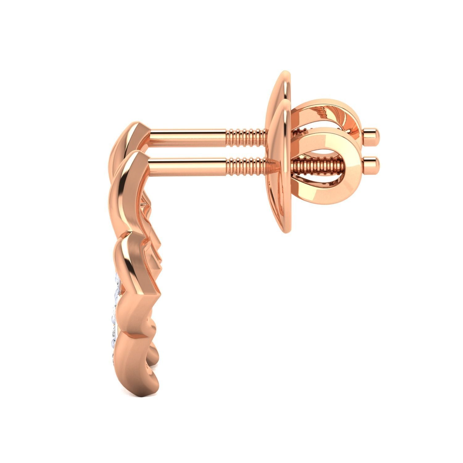 Women Earrings STL JCD OBJ FBX Renders Details 3D print model_10