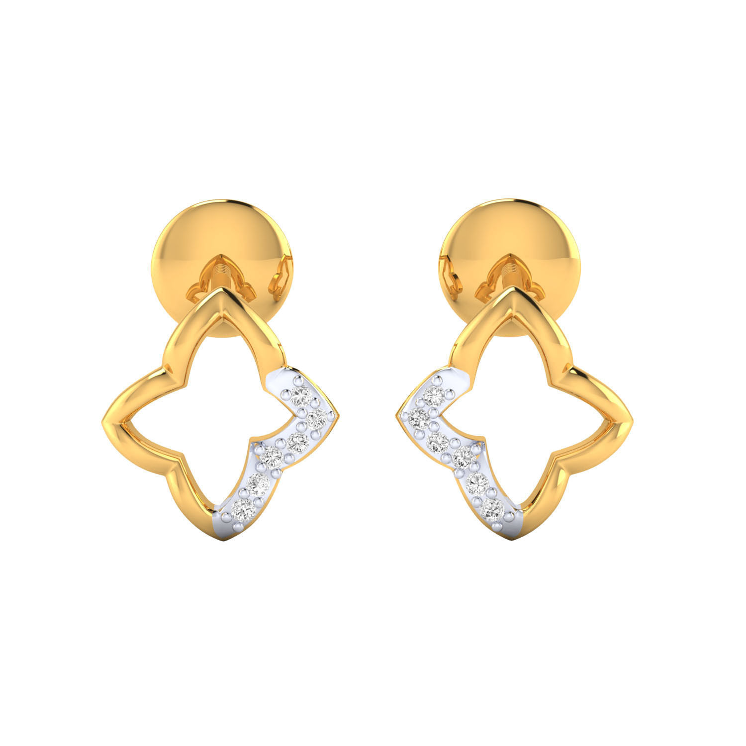 Women Earrings STL JCD OBJ FBX Renders Details 3D print model_18