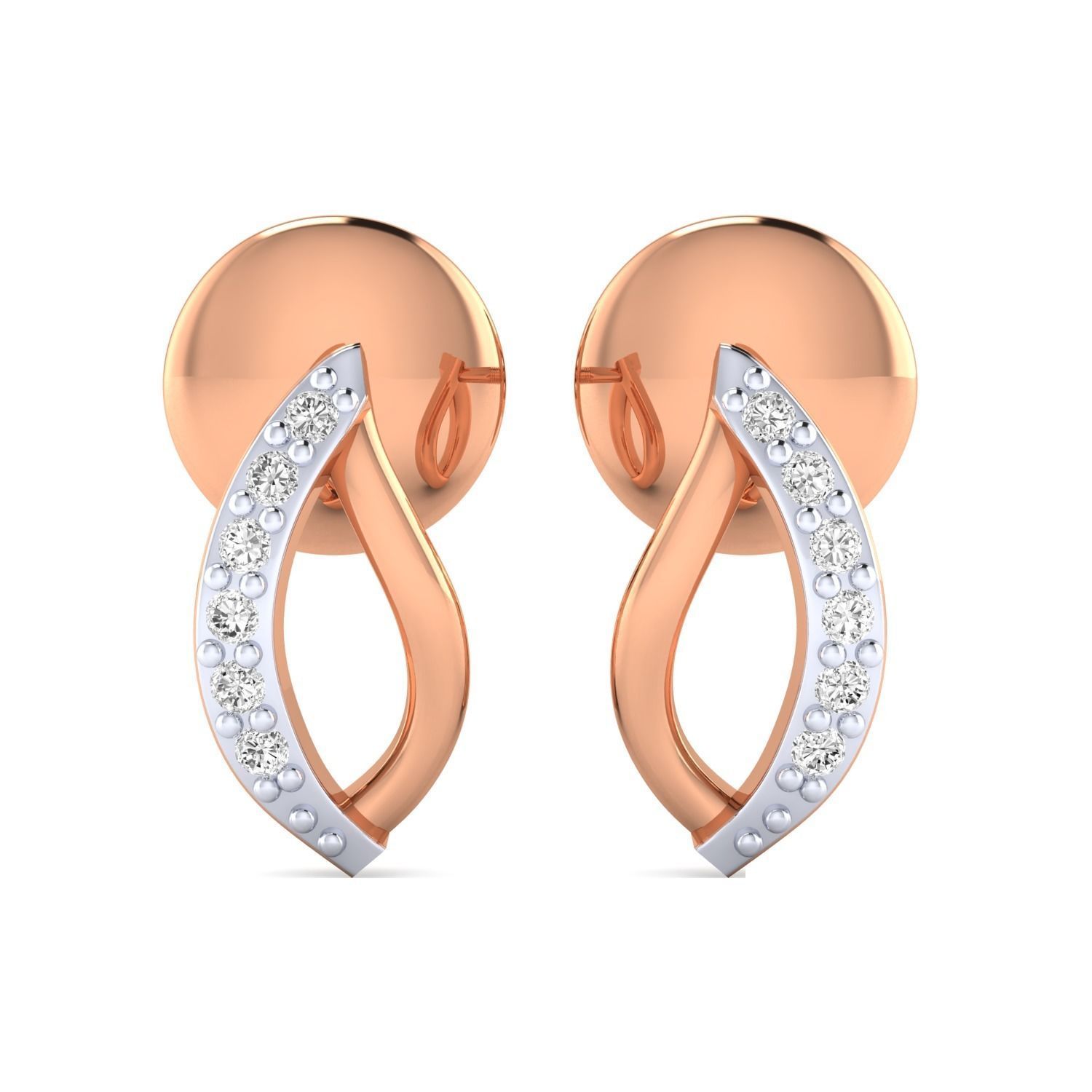 Women Earrings STL JCD OBJ FBX Renders Details 3D print model_13