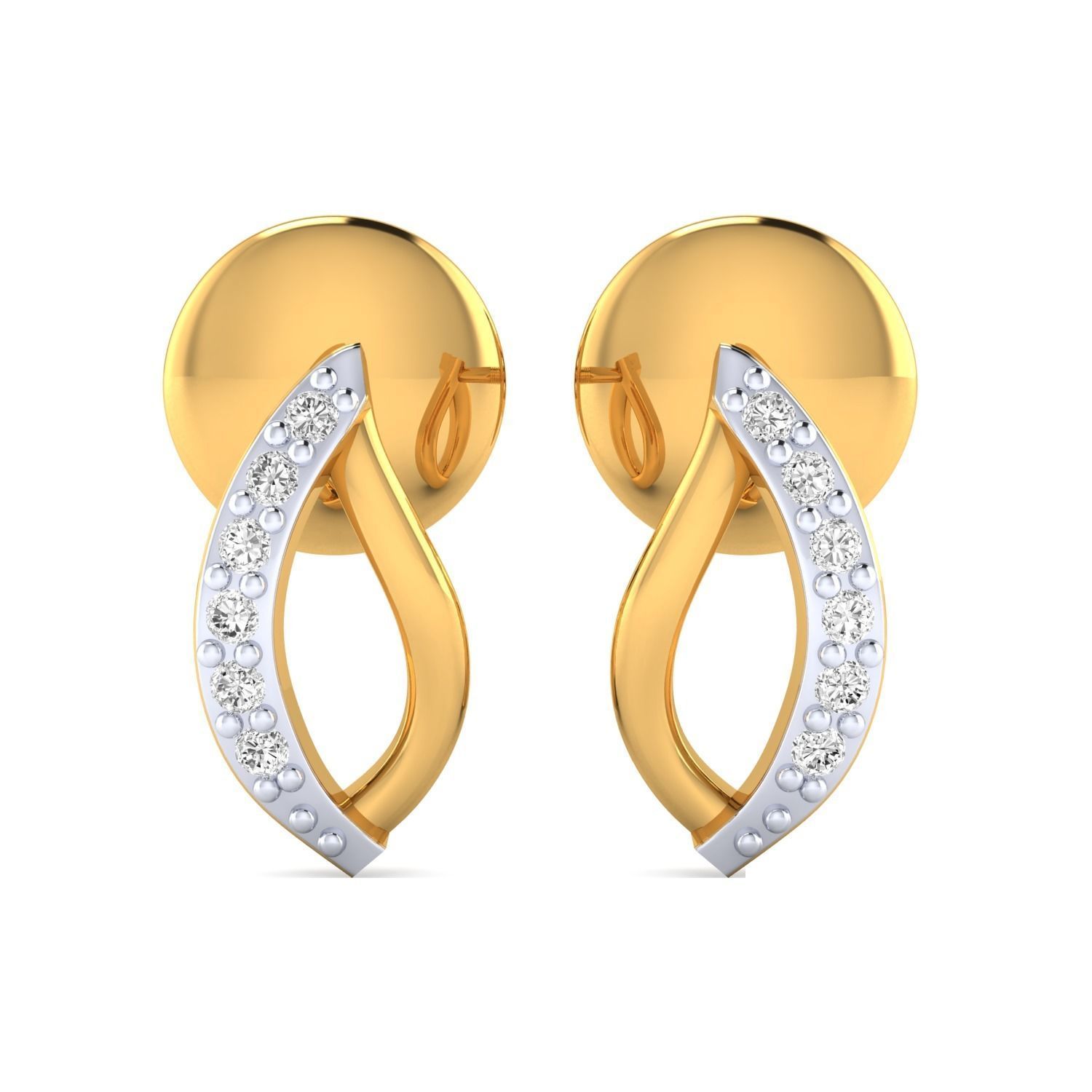 Women Earrings STL JCD OBJ FBX Renders Details 3D print model_19