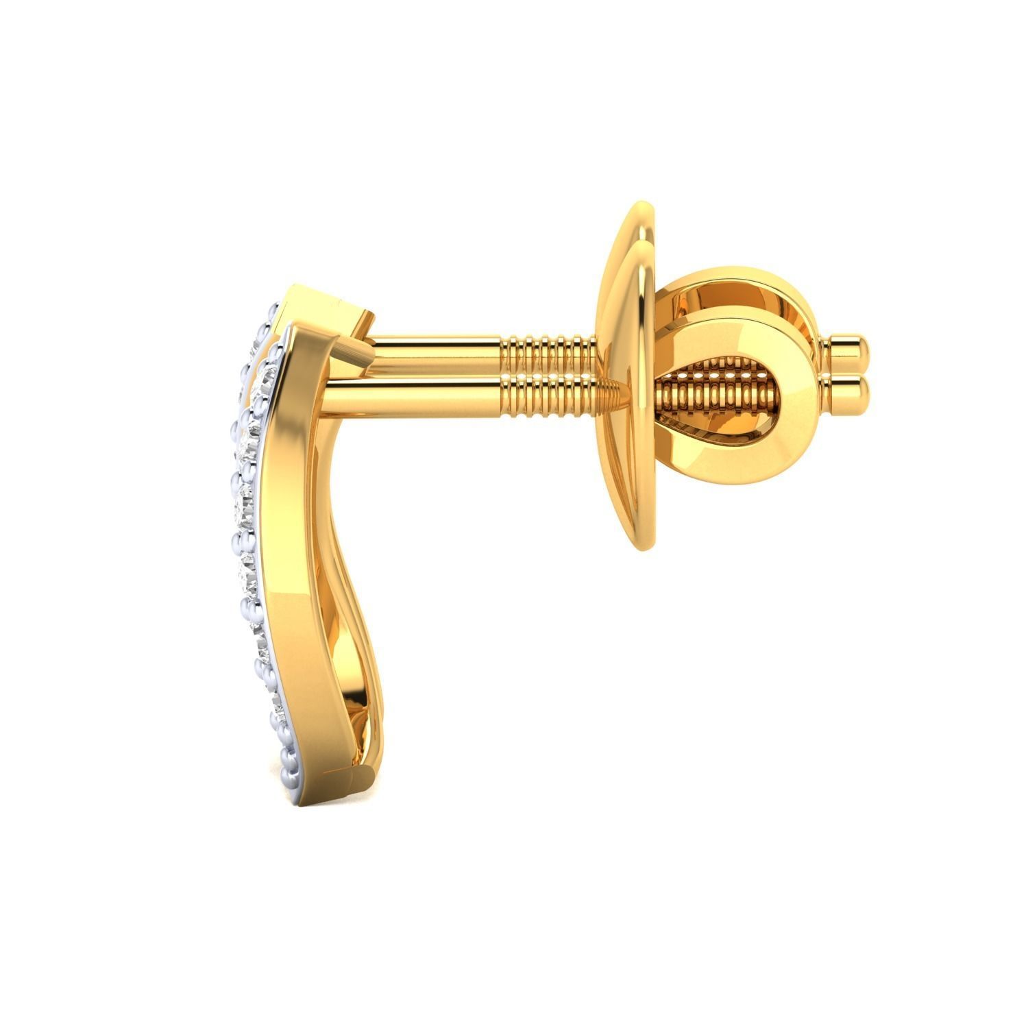 Women Earrings STL JCD OBJ FBX Renders Details 3D print model_12