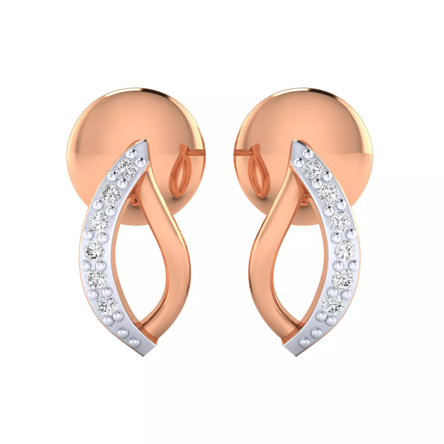 Women Earrings STL JCD OBJ FBX Renders Details 3D print model_0