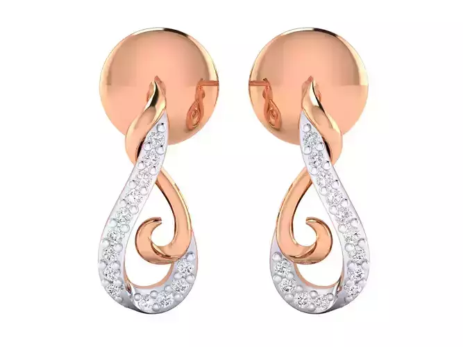 Women Earrings STL JCD OBJ FBX Renders Details