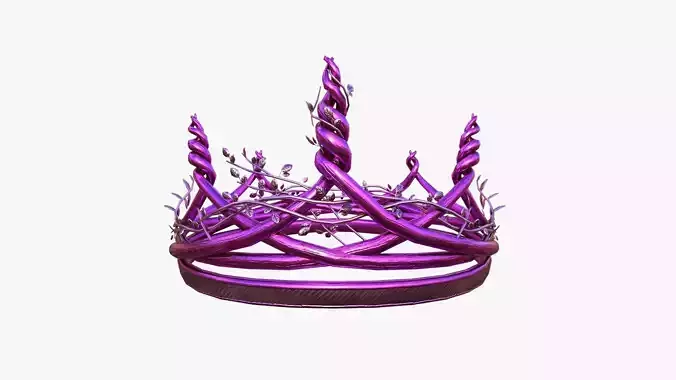 Nature Crown A08 Pink - Fantasy Character Design