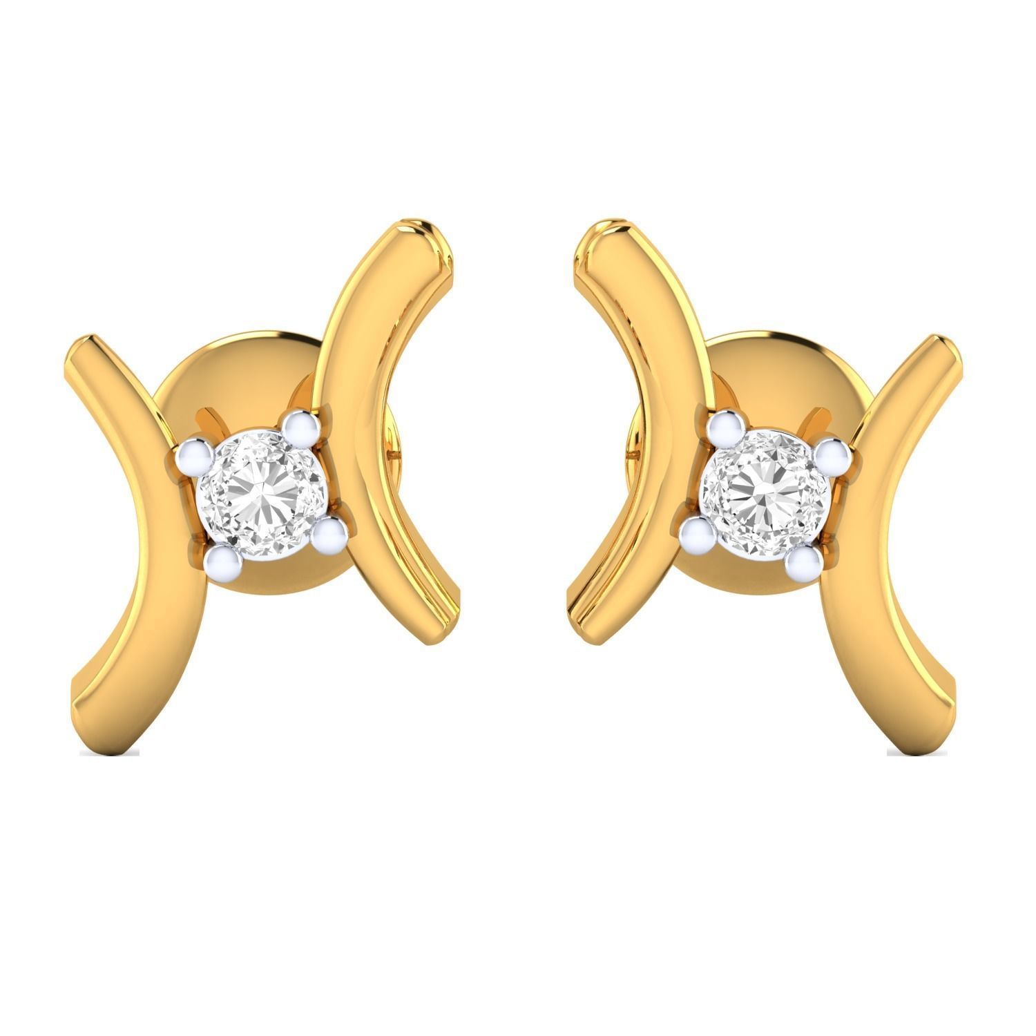 Women Earrings STL JCD OBJ FBX Renders Details 3D print model_15