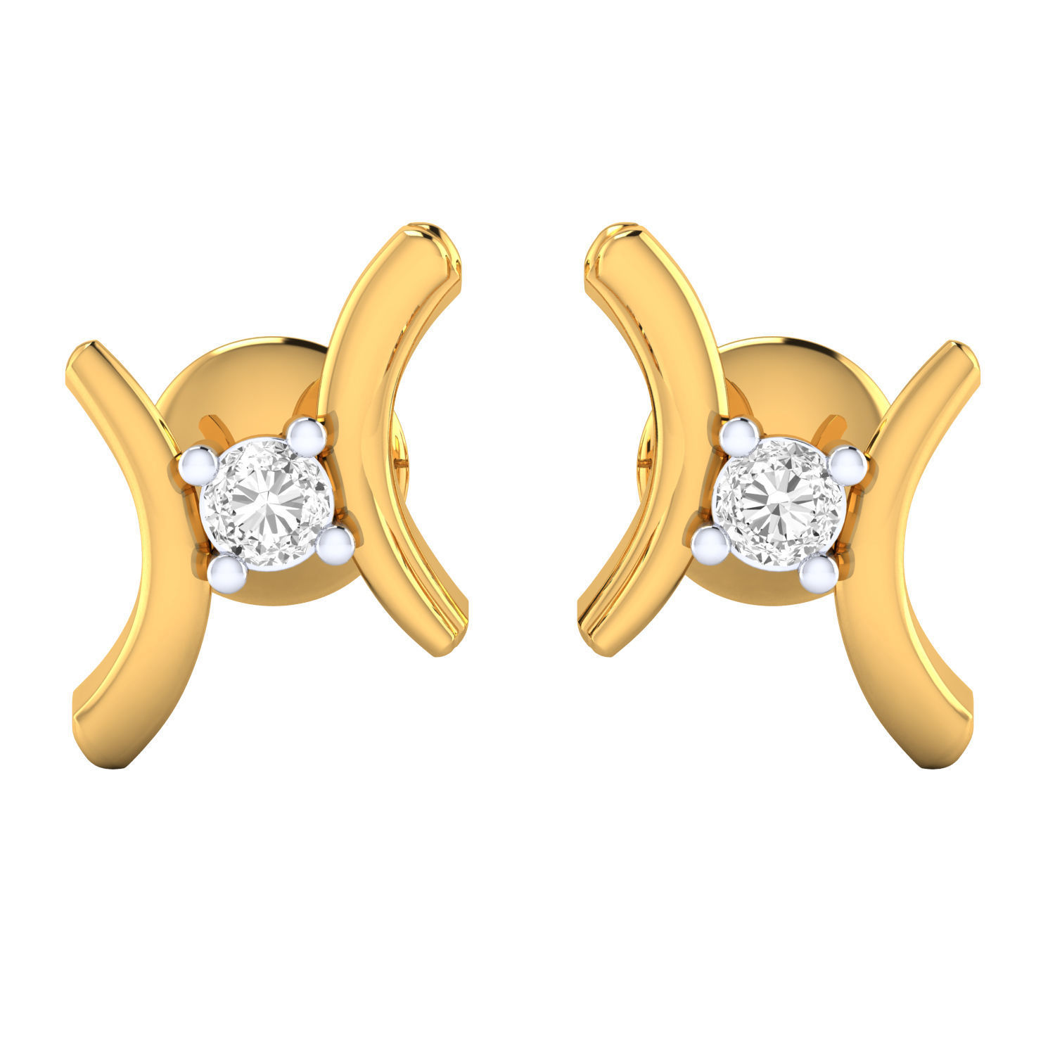 Women Earrings STL JCD OBJ FBX Renders Details 3D print model_14