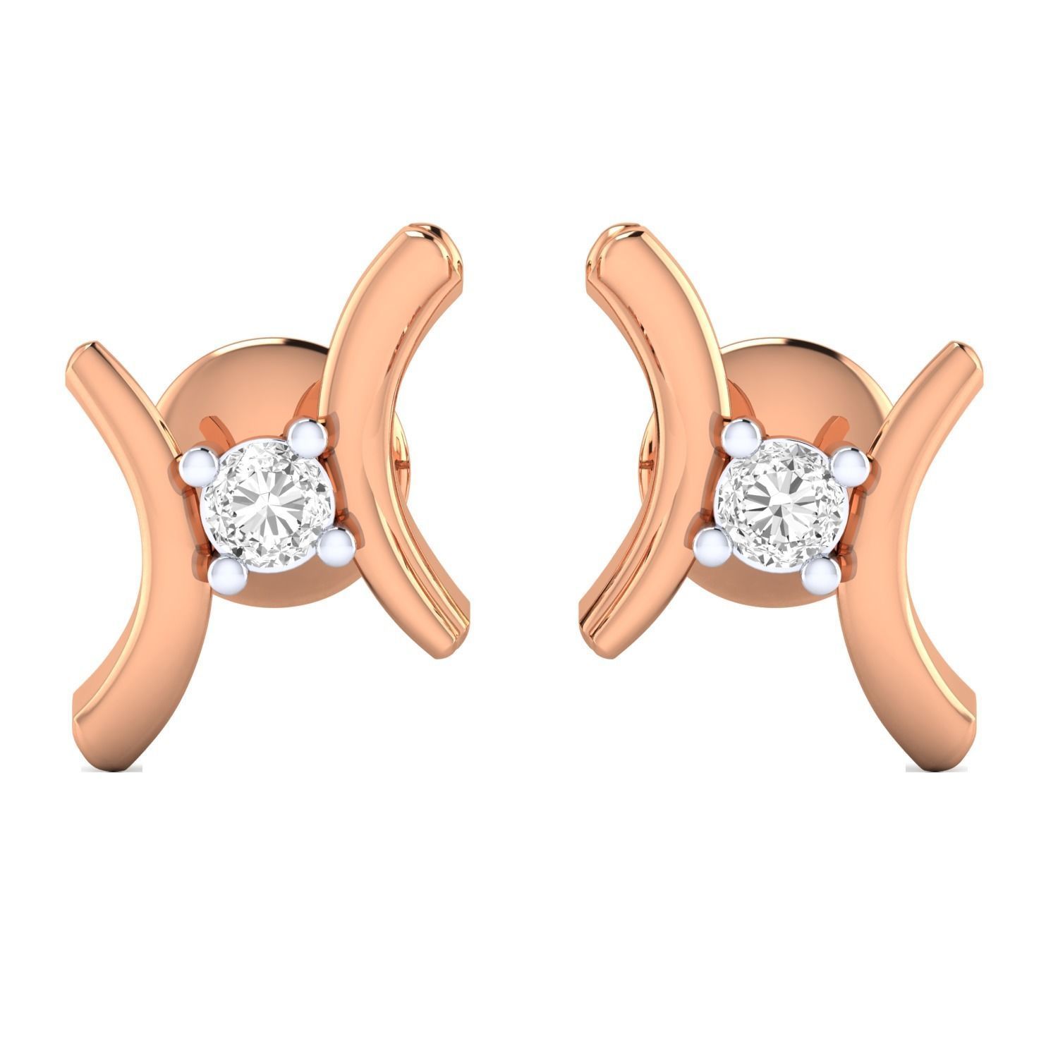 Women Earrings STL JCD OBJ FBX Renders Details 3D print model_5