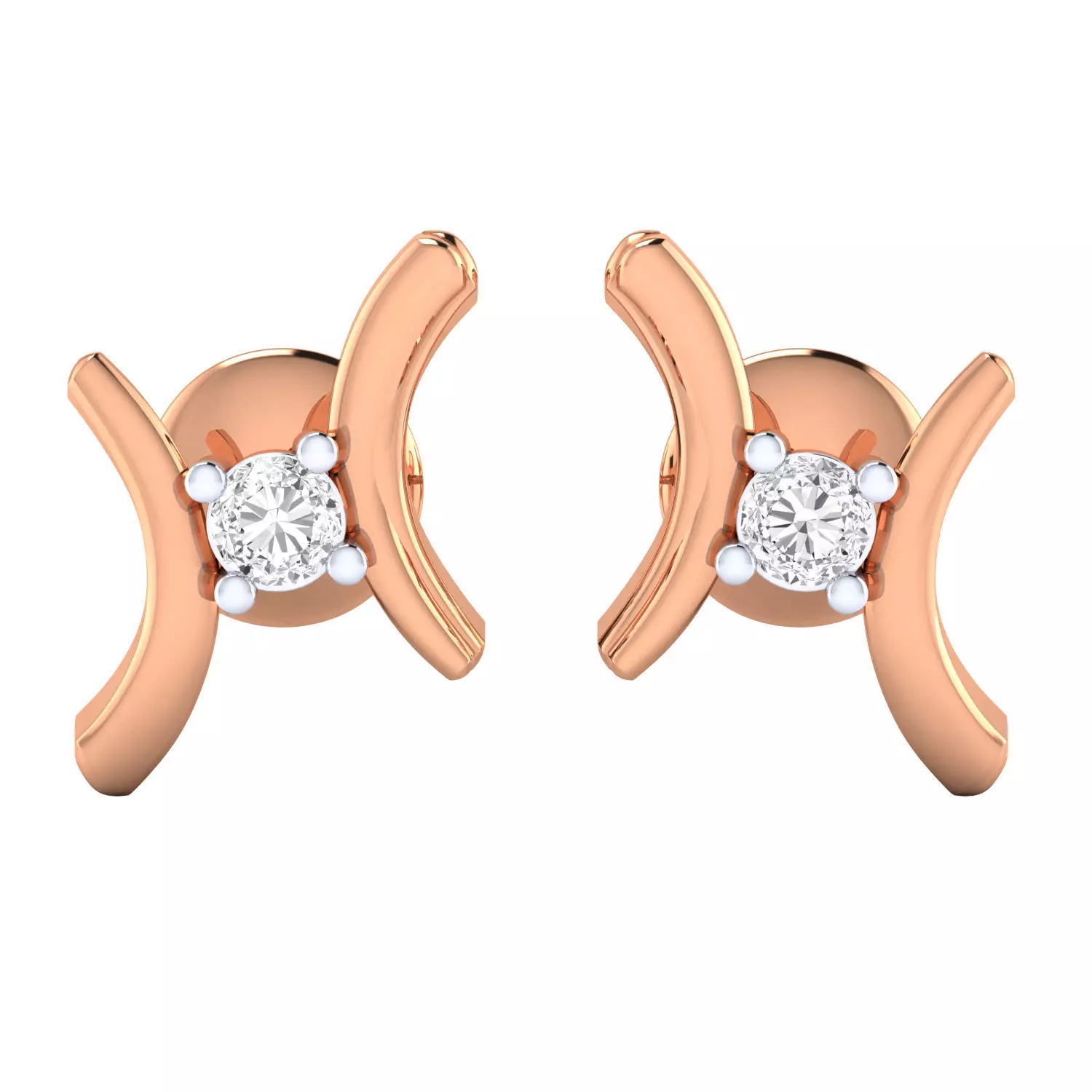 Women Earrings STL JCD OBJ FBX Renders Details 3D print model_0