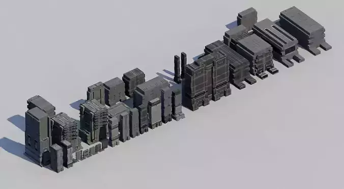 futuristic architecture set - 5