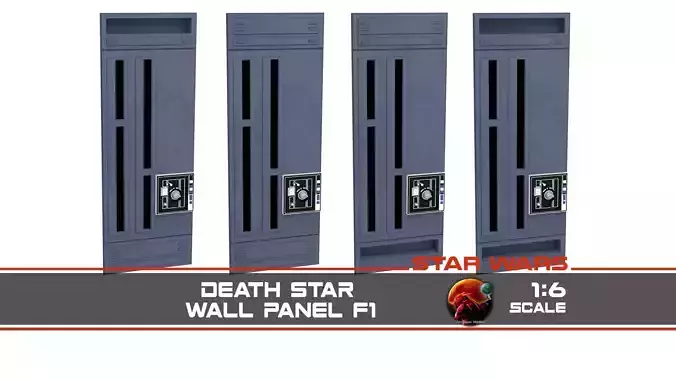 Death Star Wall Panel - F1 - 1-6 scale Hottoys  3D print model