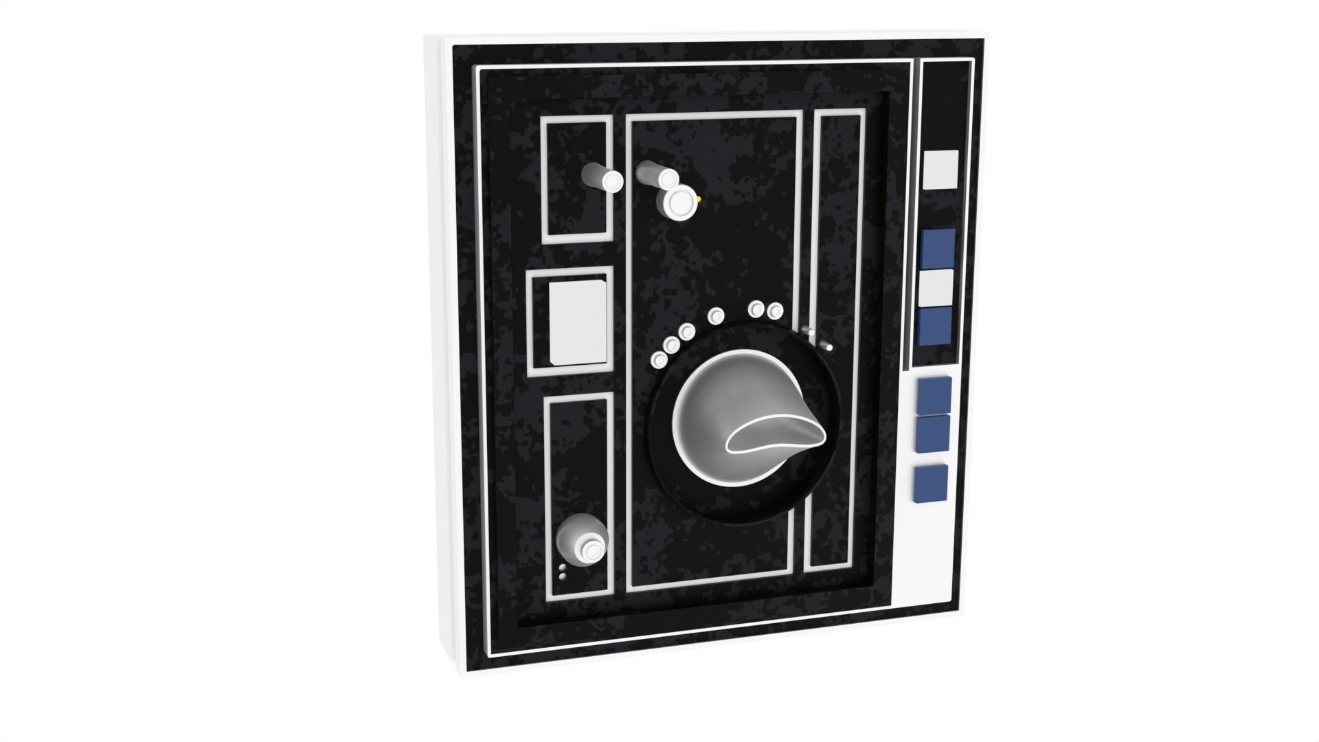 Death Star Wall Panel - G1 - 1-6 scale Hottoys 3D print model_2