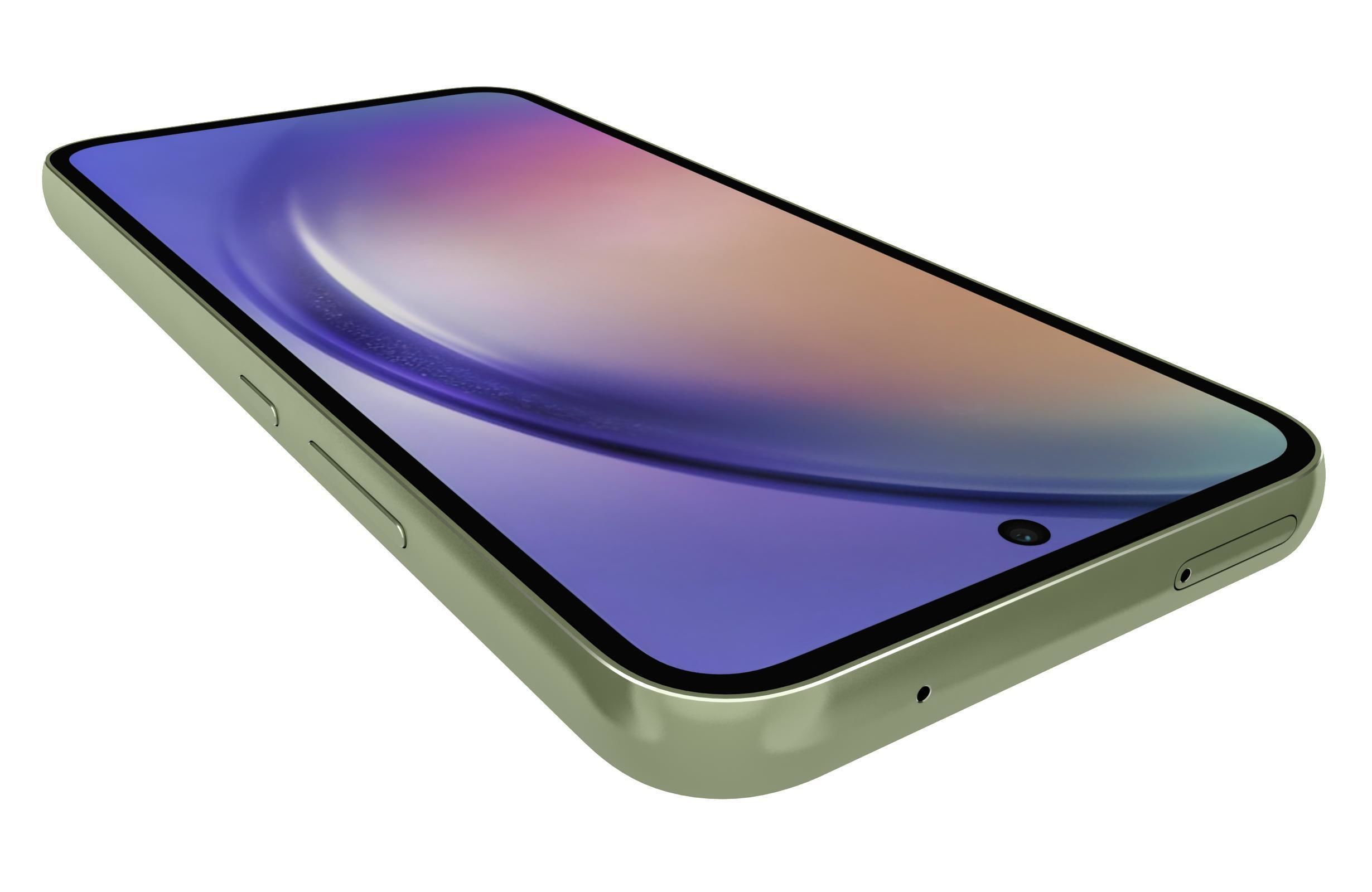 Samsung Galaxy A54 Green Low-poly 3D model_13