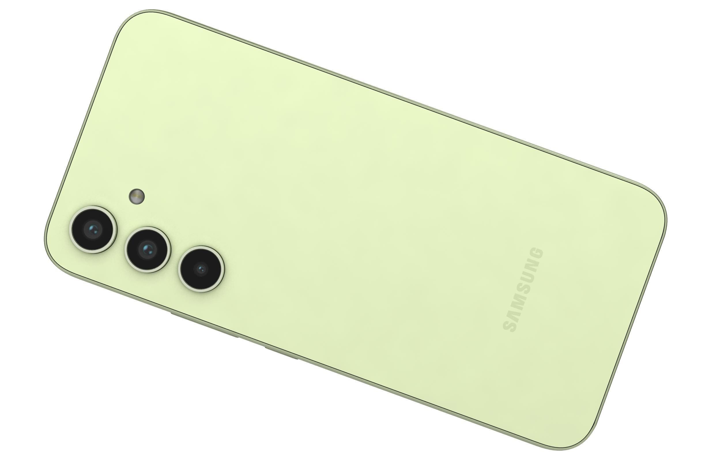 Samsung Galaxy A54 Green Low-poly 3D model_11