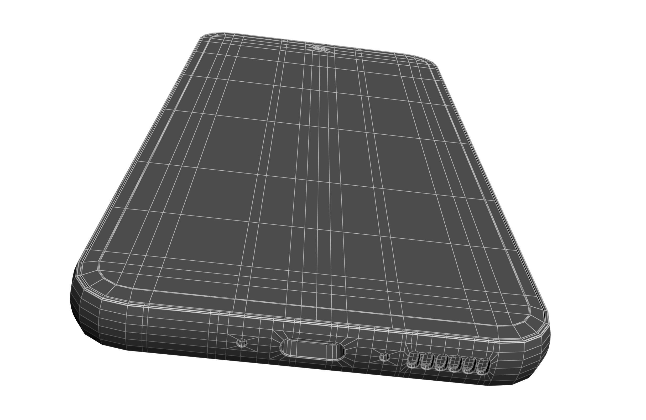 Samsung Galaxy A54 Green Low-poly 3D model_19