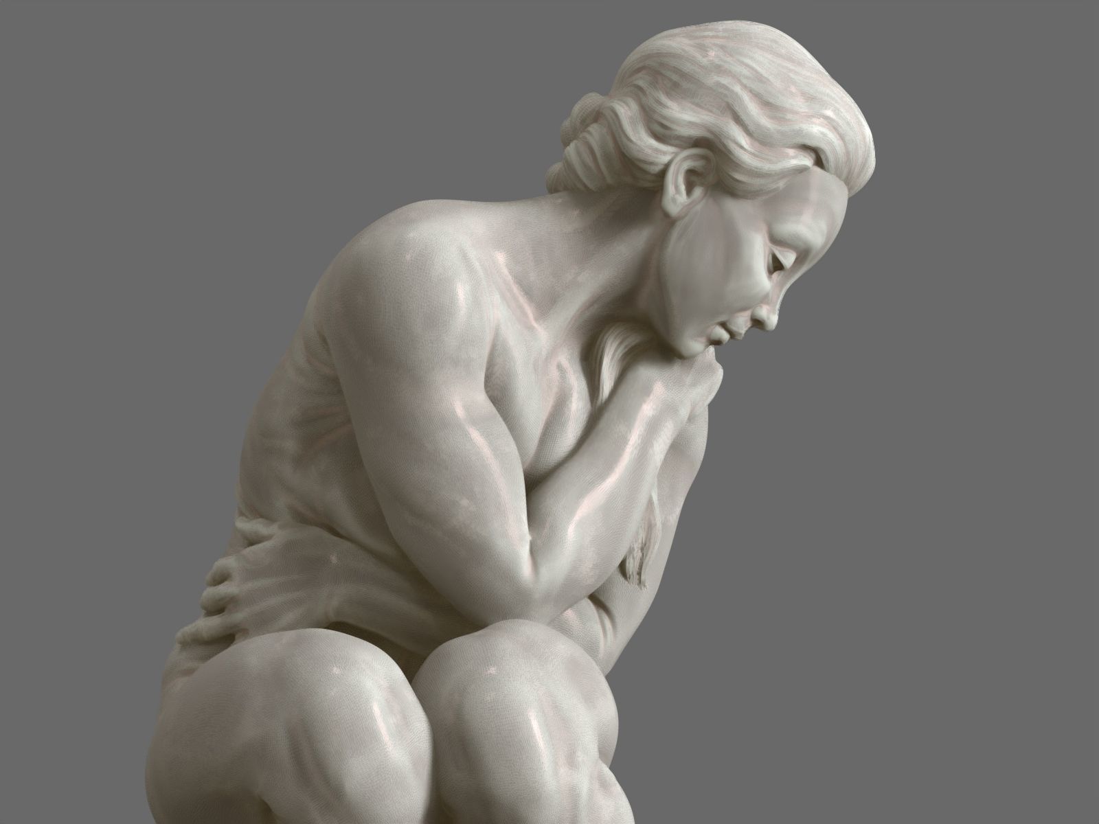 Avant le bain Jules Dalou 3D print model_12