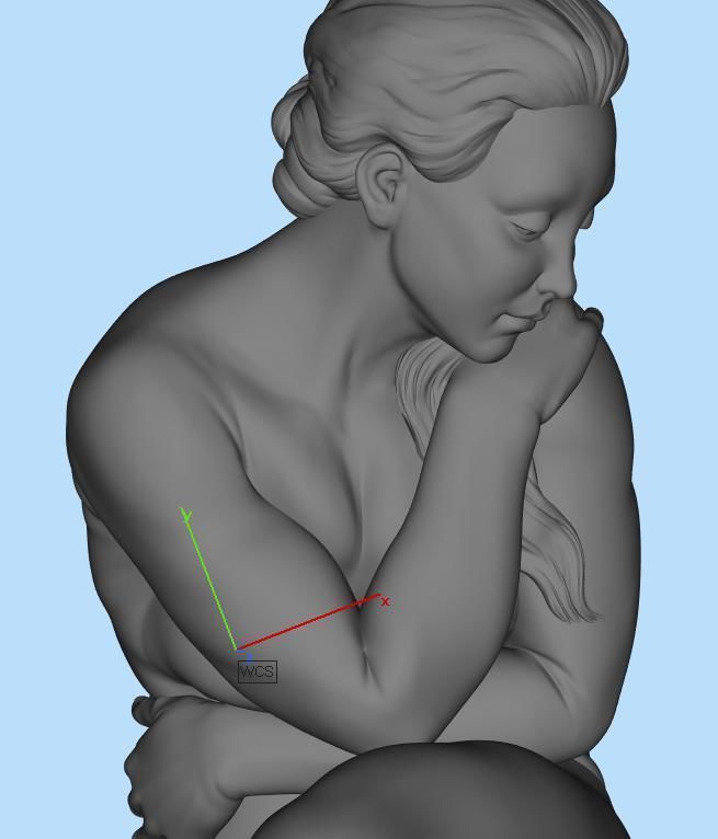 Avant le bain Jules Dalou 3D print model_7