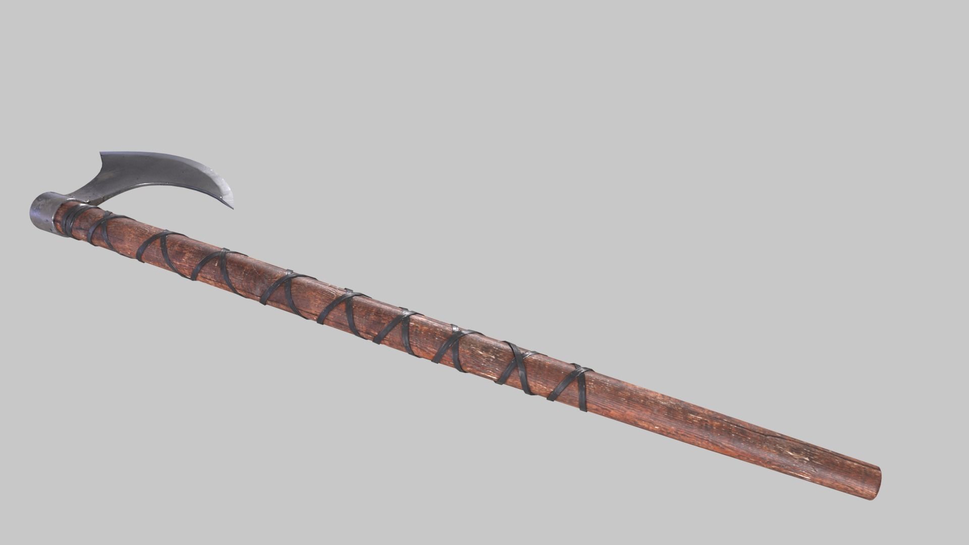 Danish Axe Low-poly 3D model_1
