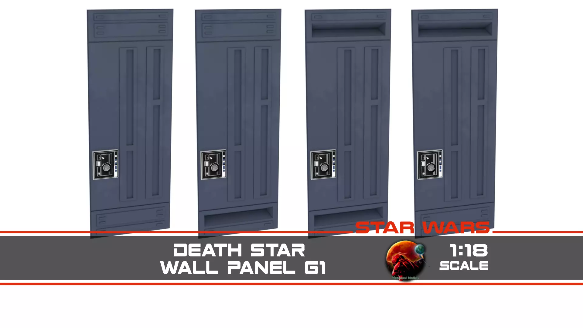 Death Star Wall Panel - G1 - 1-18 scale Kenner Hasbro 3D print model_0