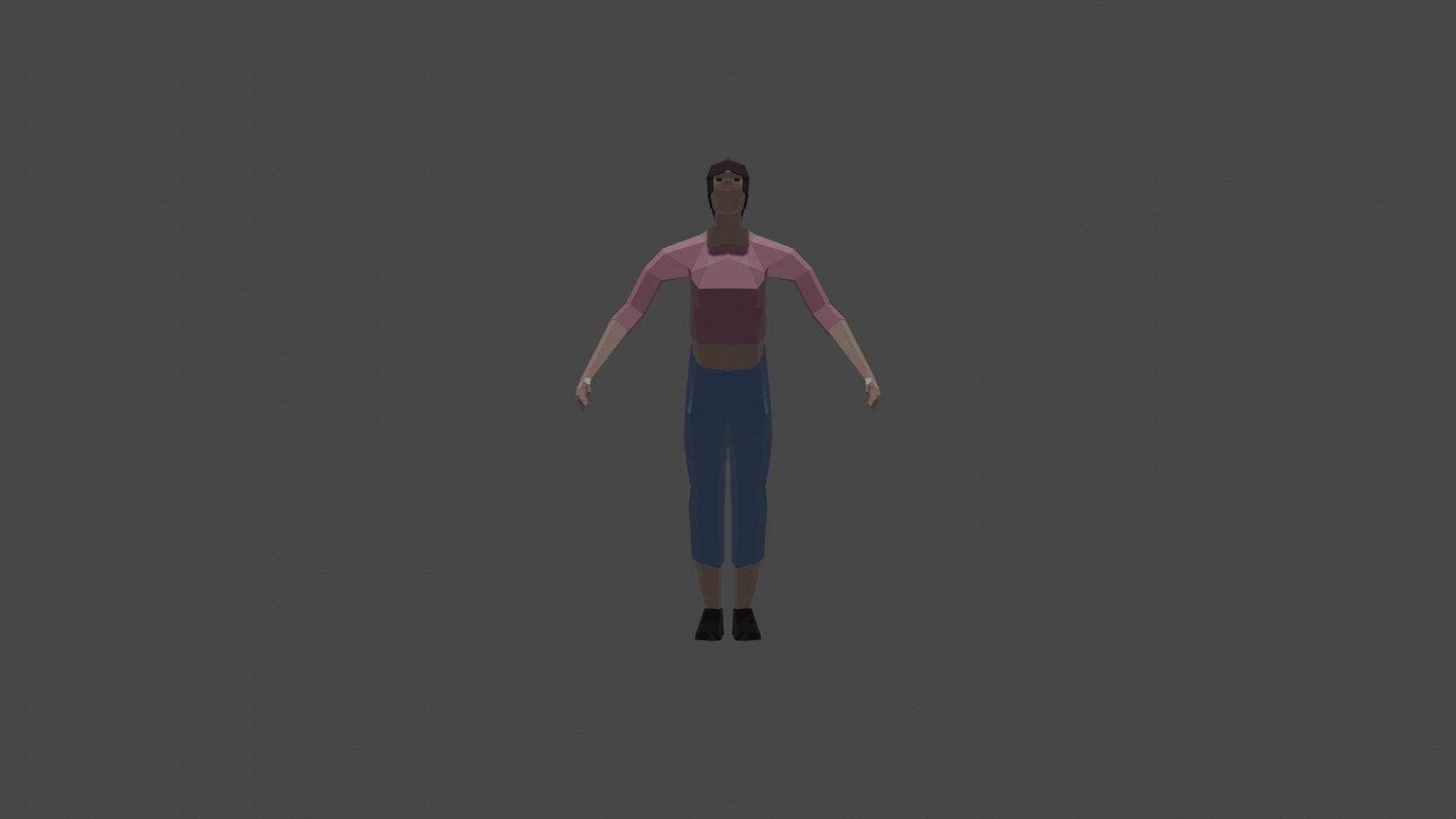 Low-Poly Characters Pack Free low-poly 3D model_15