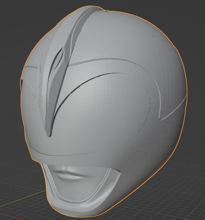 Pink Ranger helmet MMPR  3D print model_5