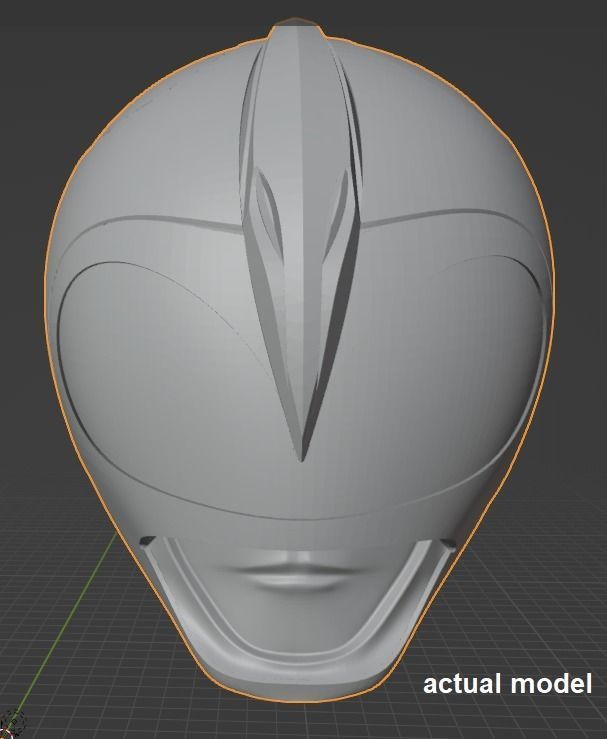 Pink Ranger helmet MMPR  3D print model_4