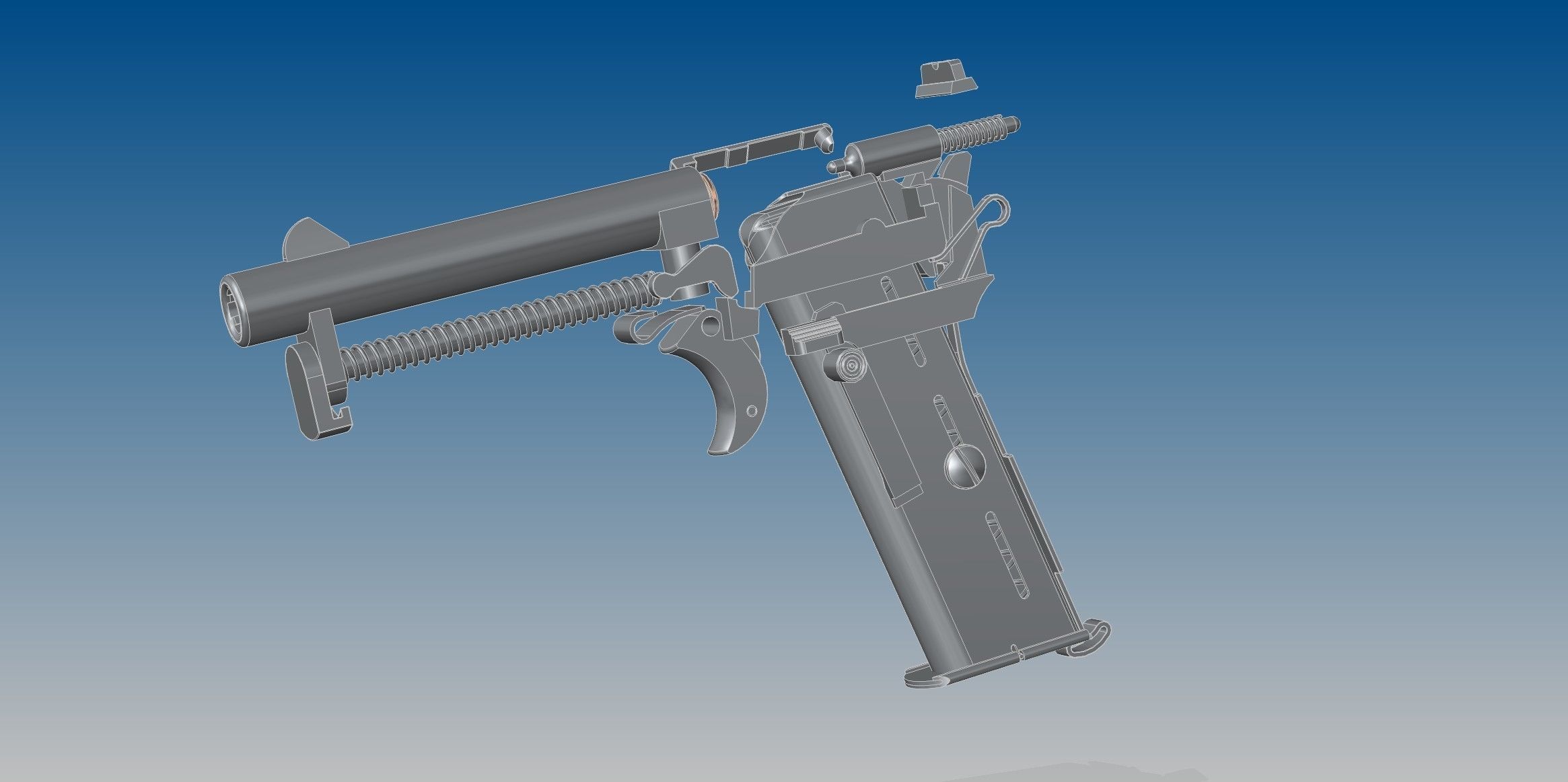 Mauser 1914 3D model_2