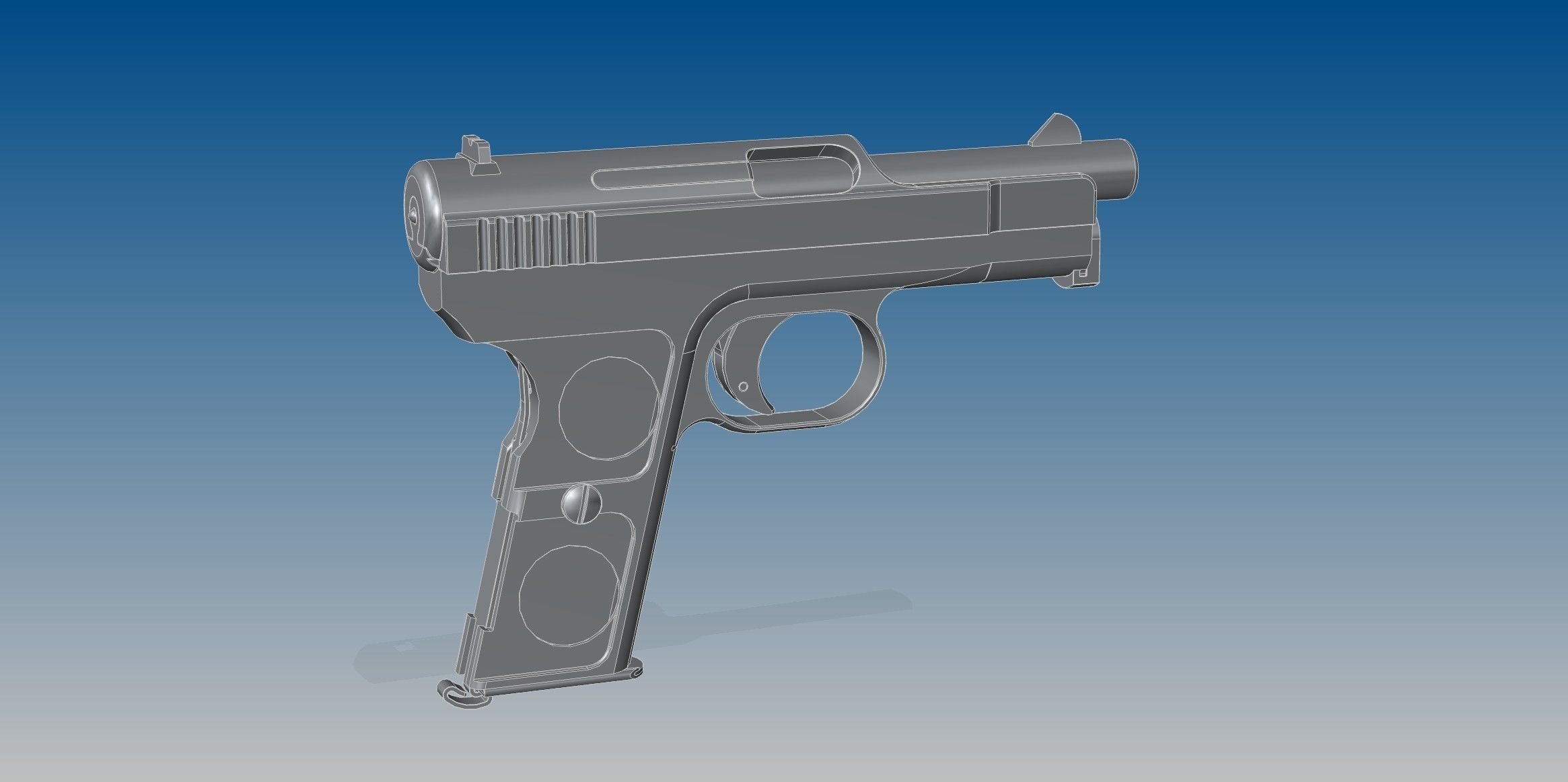 Mauser 1914 3D model_4