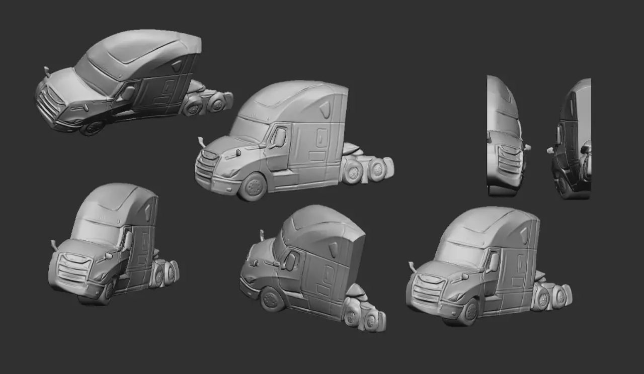 truck pendant 3D print model