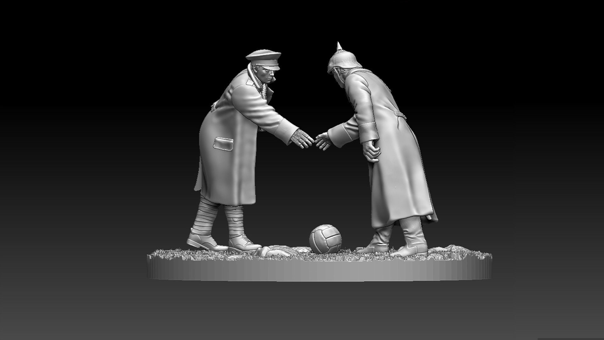 Christmas Truce Memorial 3D print model_55
