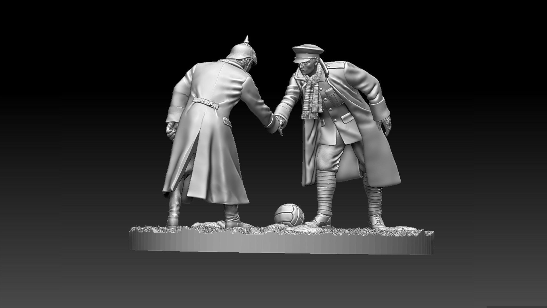 Christmas Truce Memorial 3D print model_42