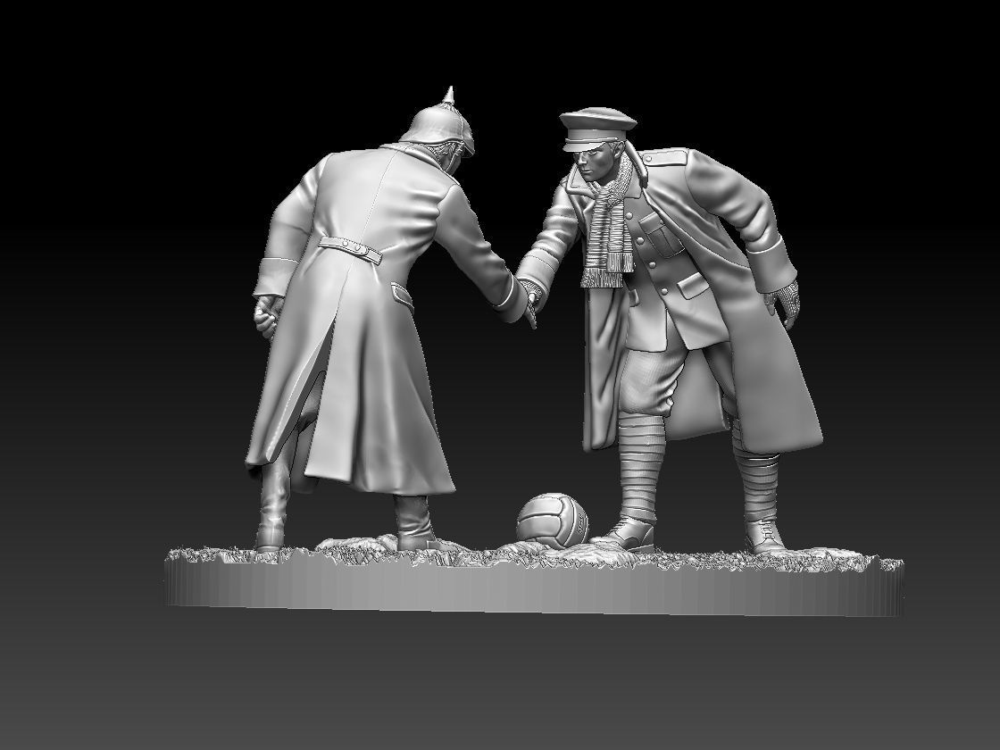 Christmas Truce Memorial 3D print model_3