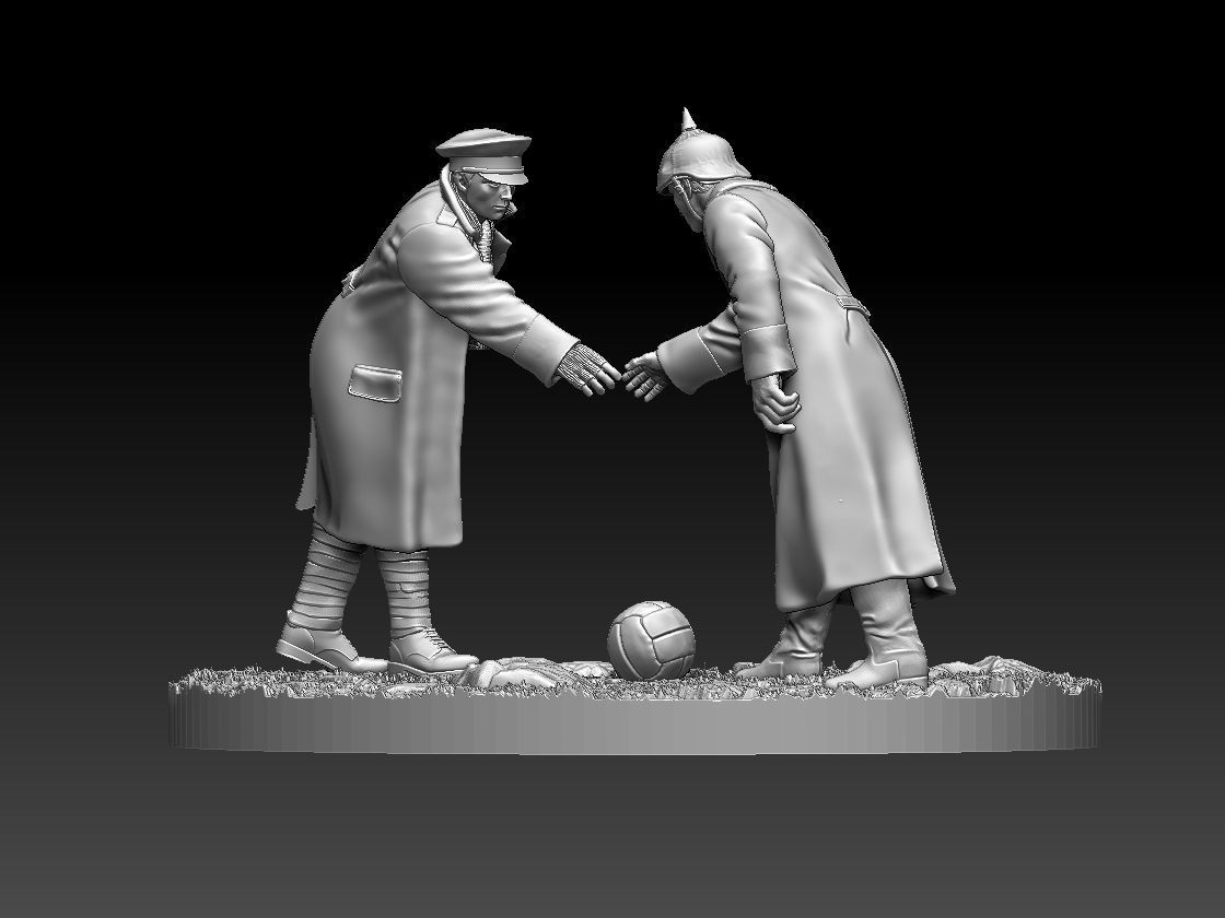 Christmas Truce Memorial 3D print model_18