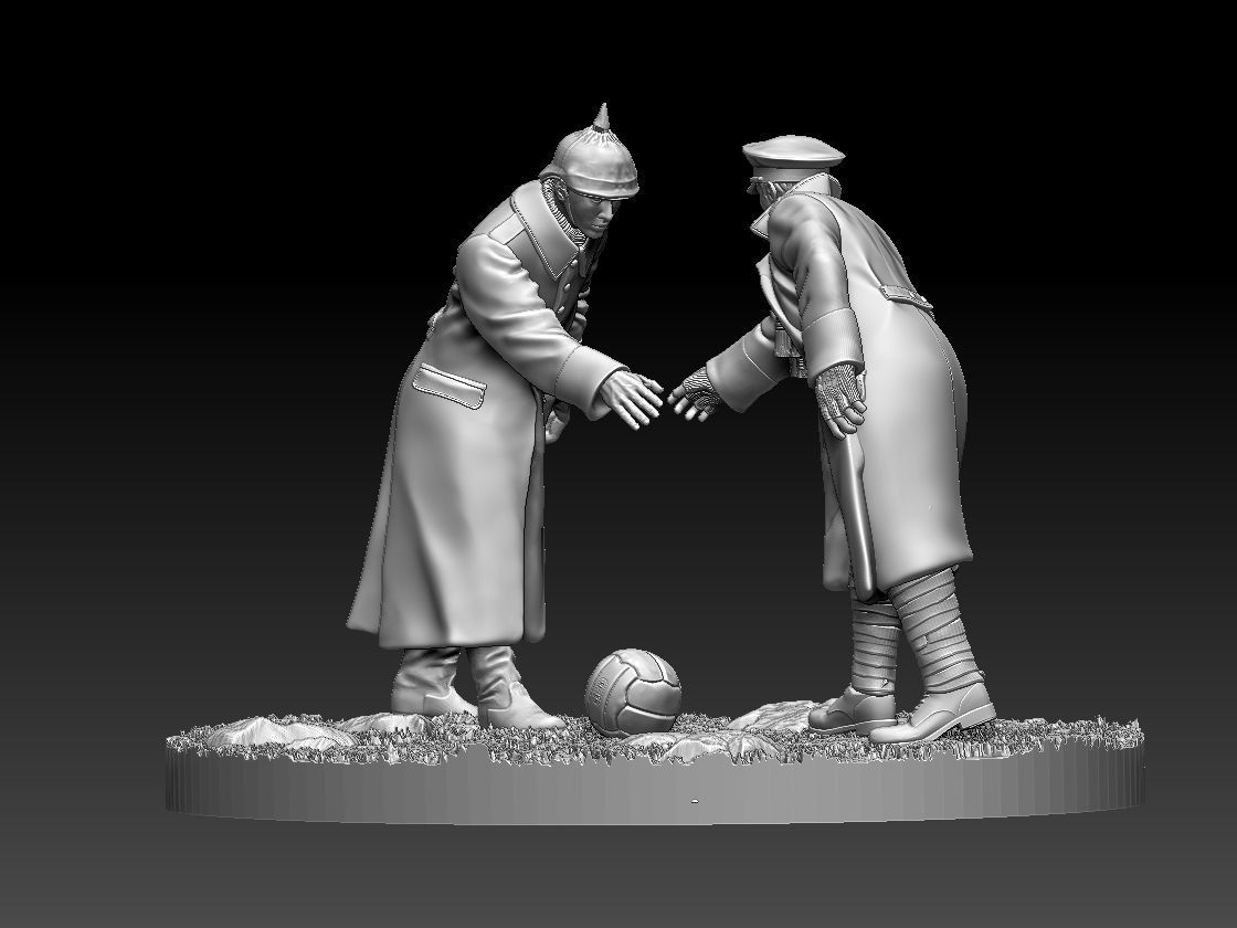 Christmas Truce Memorial 3D print model_50