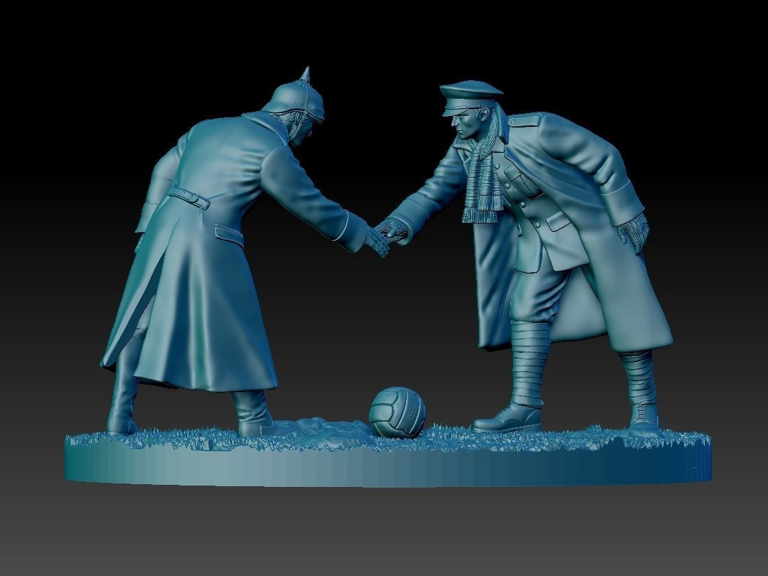 Christmas Truce Memorial 3D print model_29